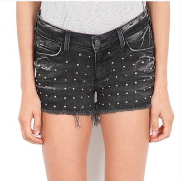 Siwy Alia Cut-off Shorts in Renegade with Studs Size 24 - Picture 2 of 9